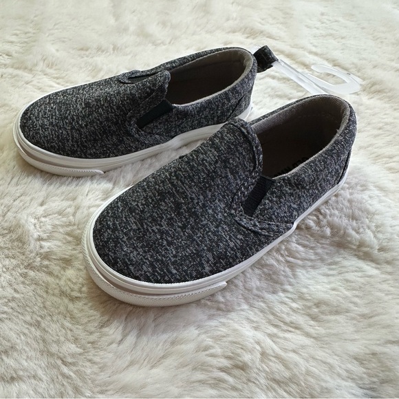 Old Navy Kids Slip-On Sneakers - black and White - Picture 2 of 4